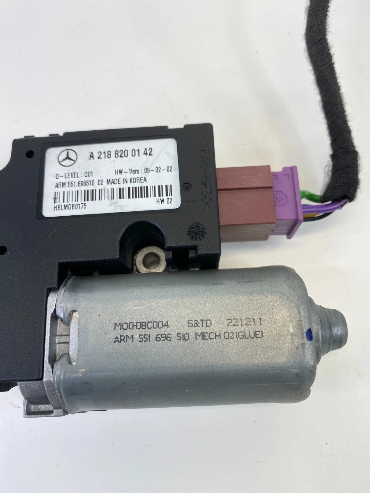2006-2016 MERCEDES-BENZ E350 UPPER SUNROOF MOTOR CONTROL OEM FACTORY A2188200142