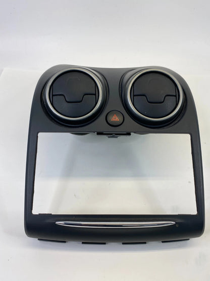 2011-2013 NISSAN ROGUE CENTER DASH RADIO BEZEL TRIM W VENTS BLACK 68260-1VX0A