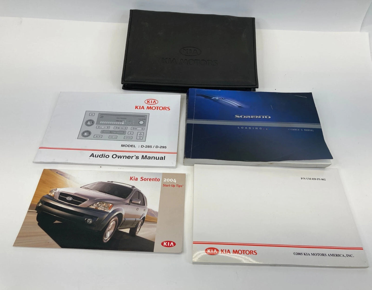 2005 05 KIA SORENTO OWNER'S OWNERS MANUAL GUIDE BOOK SET W/ CASE OEM