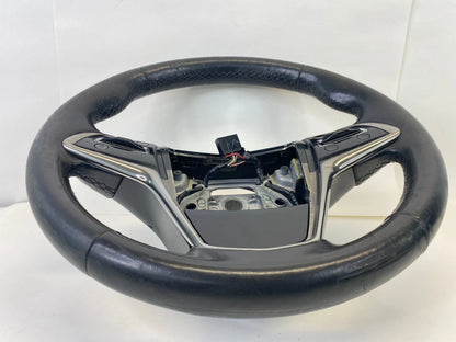 13-18 CADILLAC ATS SEDAN STEERING WHEEL W/ AUDIO CONTROL SWITCH LEATHER BLACK