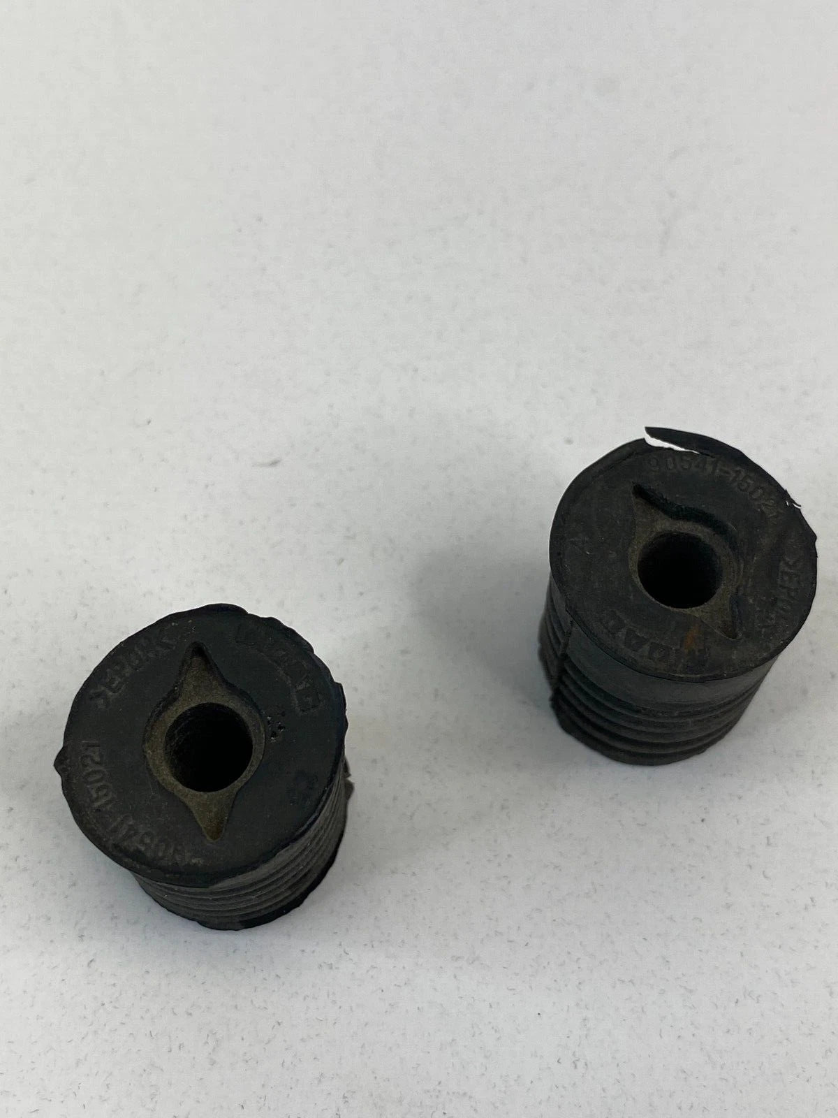2004-2009 TOYOTA PRIUS FRONT HOOD BUMPER RUBBER ADJUSTMENT PAIR SET OEM