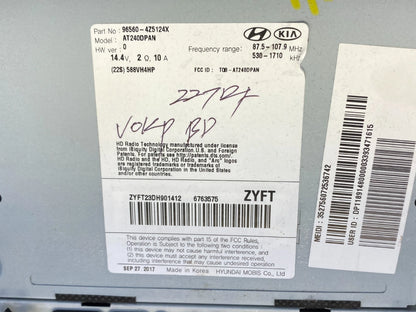 17 18 HYUNDAI SANTA FE SPORT GPS NAVIGATION RADIO DISPLAY UNIT 96560-4Z512 OEM