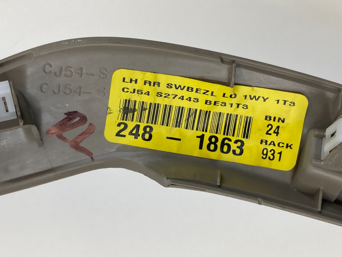 2013-2018 Ford C-Max Rear Left Side Door Window Switch W/ Bezel CJ54-S27443 OEM