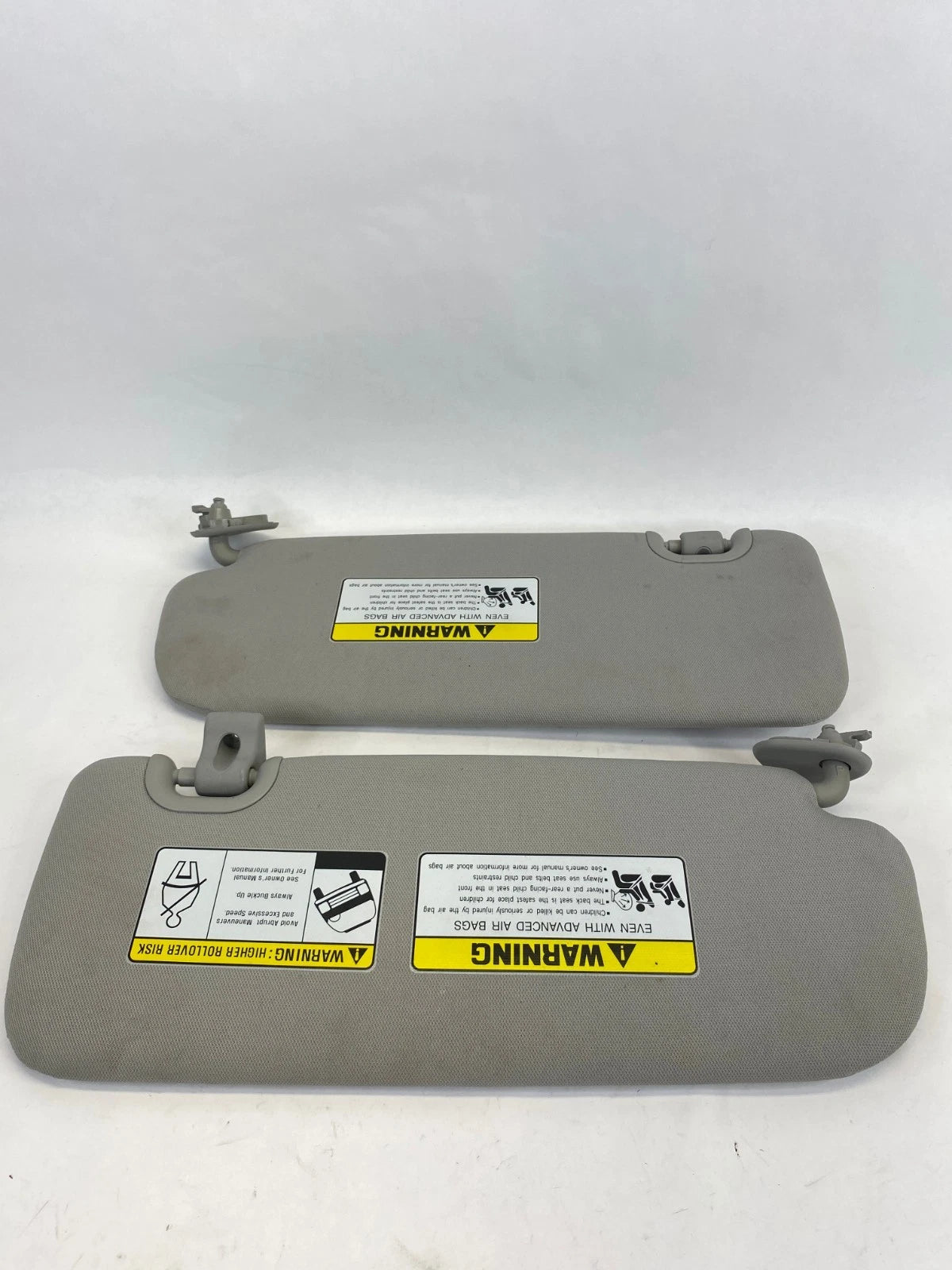 2013-2018 HYUNDAI SANTA FE SPORT SUN VISOR PAIR LH RH CLIPS ASSEMBLY OEM FACTORY