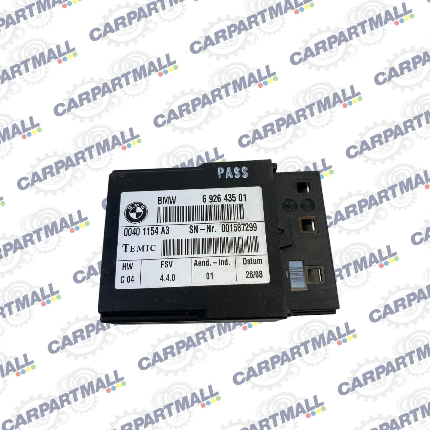 2007 2008 BMW 328XI FRONT SIDE SEAT COMPUTER CONTROL MODULE UNIT 692643501 OEM