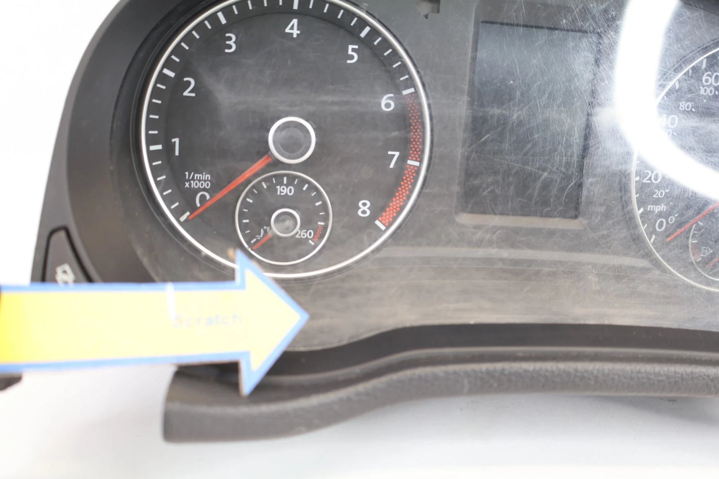 12-15 VOLKSWAGEN PASSAT DASH CLUSTER SPEEDOMETER GAUGES 561-920-960D 233K OEM