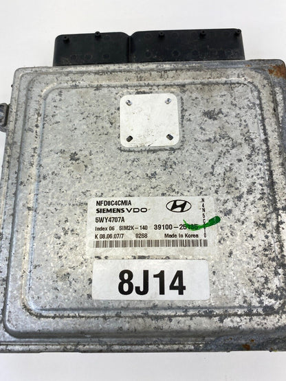 2008 08 Hyundai Sonata 2.4L Engine Computer Control Module ECM ECU 39100-25135