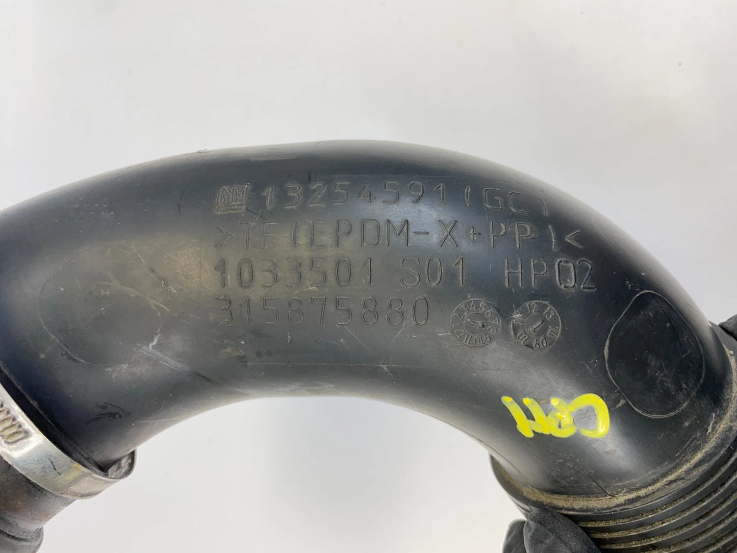 2011-2016 CHEVROLET CRUZE AIR INTAKE CLEANER HOSE TUBE DUCT 13254591 OEM