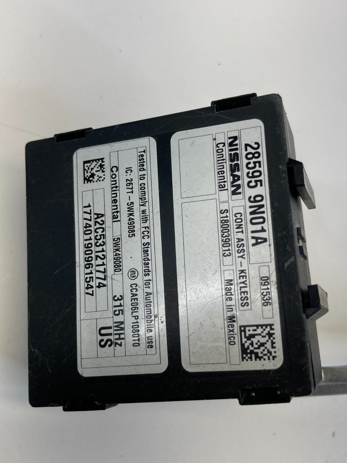 2009-2012 Nissan Altima 09-14 Maxima Keyless Entry Control Module 285959N01A