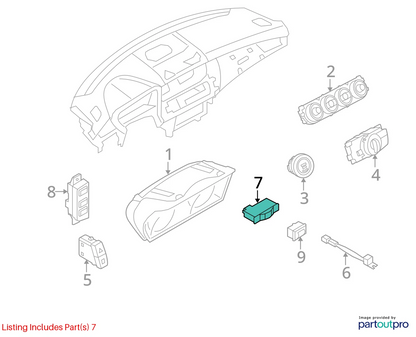 2007-2013 BMW 328I BASE REAR TRUNK LID LOCK RELEASE HOTEL SWITCH 61318379766 OEM
