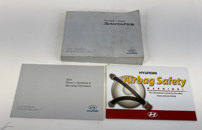 2014 Hyundai Santa Fe Owner's Guide Manual Book Information Set W/ Case OEM