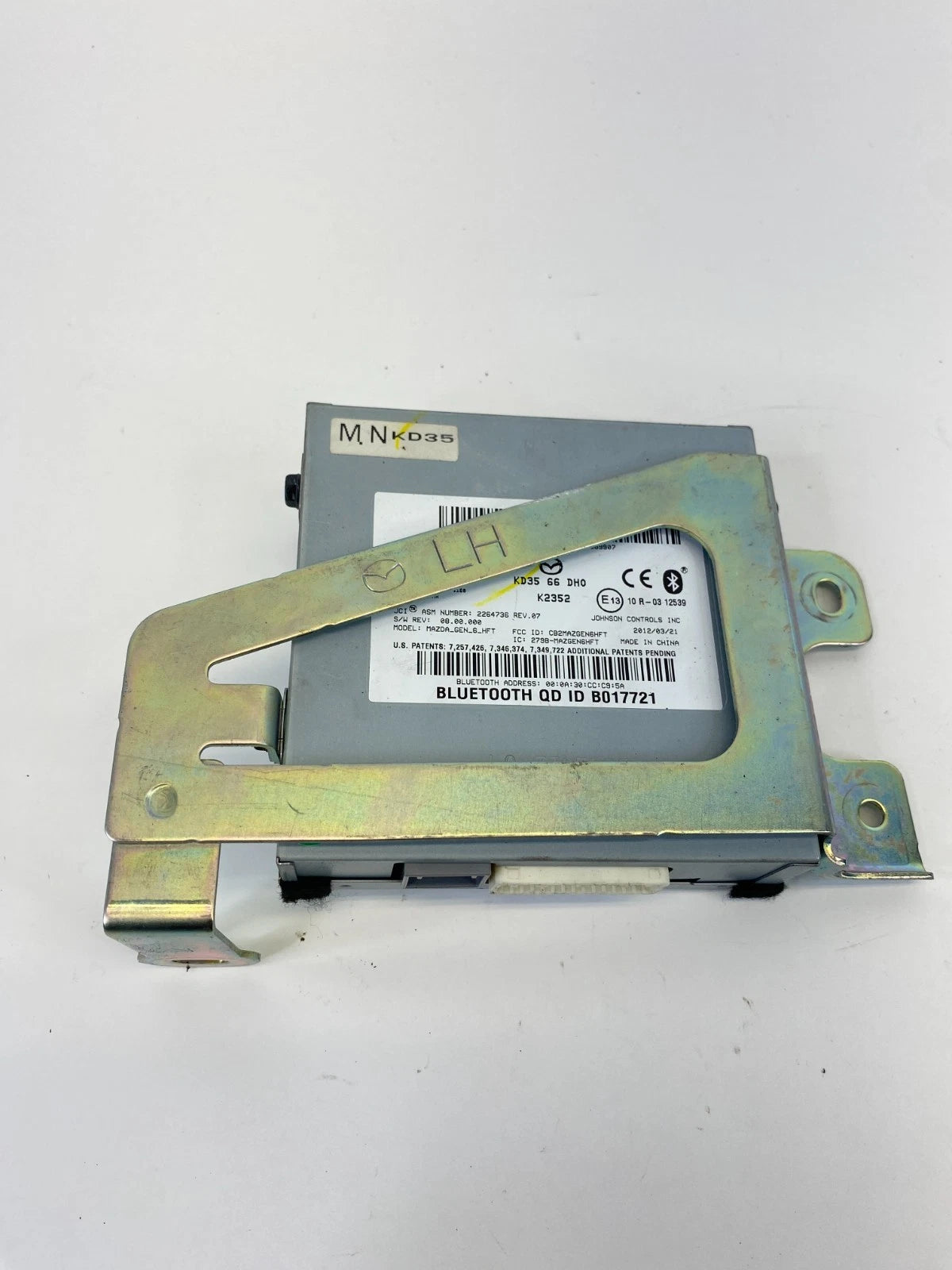 2013 2014 MAZDA CX-5 COMMUNICATION BLUETOOTH CONTROL MODULE KD35-66-DH0 OEM