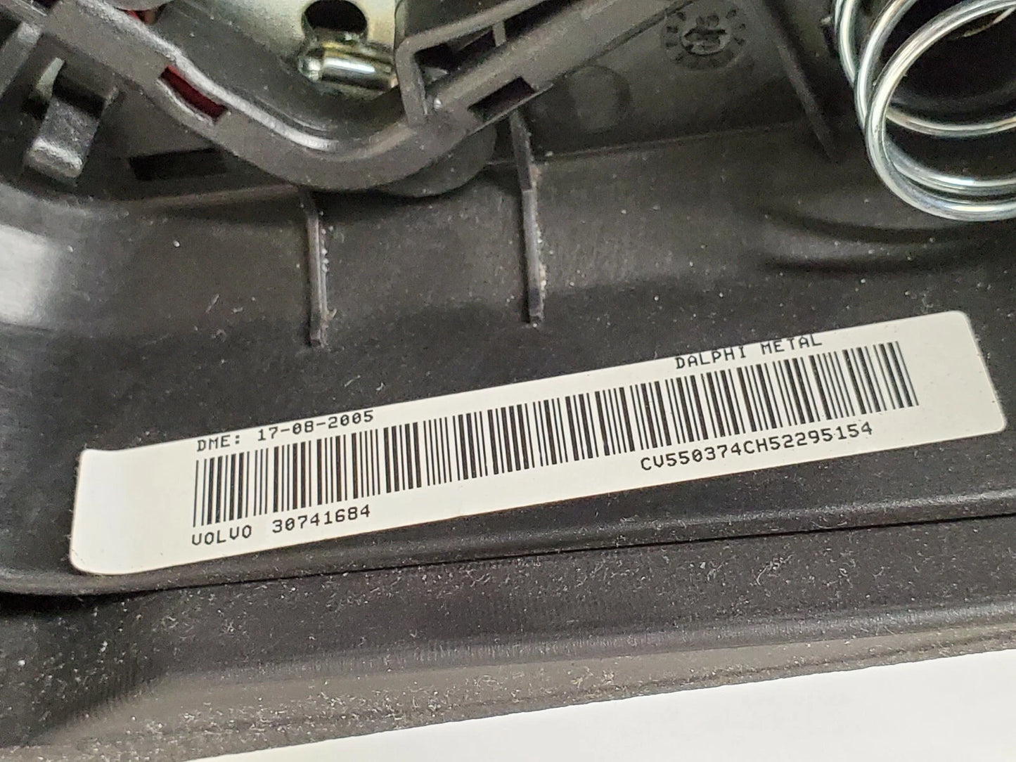 04-09 VOLVO S60 SEDAN STEERING WHEEL W/ CRUISE CONTROL LEATHER BLACK 30741684