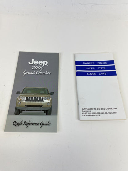 2006 06 Jeep Grand Cherokee Owner's Owners Manual Warranty Information w/ Case