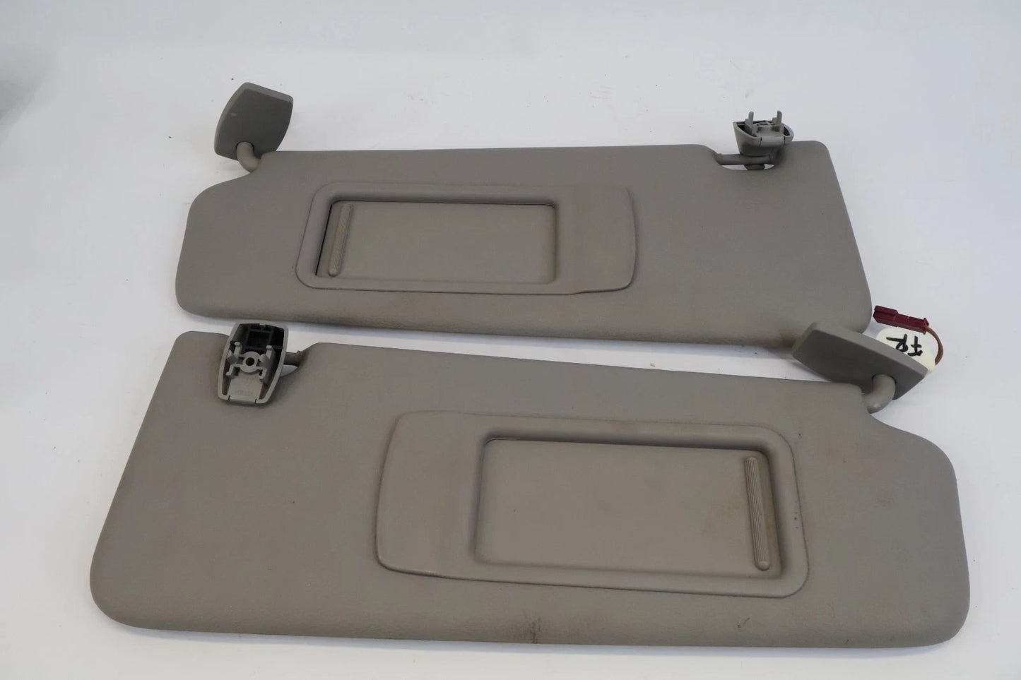 11-16 BMW 528I 535I 550I SUNVISOR SUN VISORS SHADE SET PAIR LH RH W/ MIRROR OEM