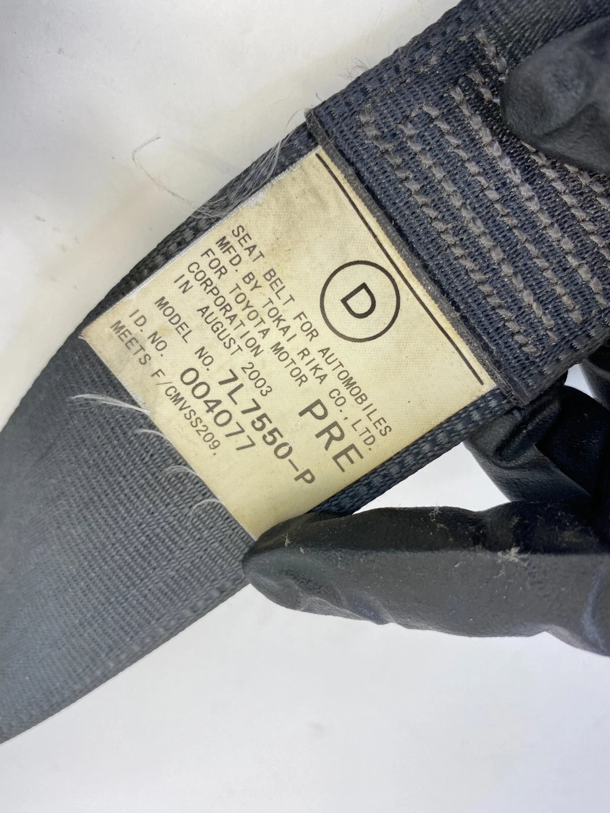 2001-2003 TOYOTA RAV4 FRONT RIGHT FR RH PASSENGER SIDE SEAT BELT RETRACTOR OEM