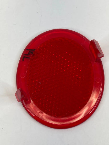 1999-2005 PONTIAC GRAND AM REAR LEFT DOOR RED REFLECTOR LENS PANEL OEM 22612756