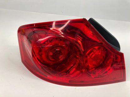 09-13 Infiniti G37 SEDAN Left Driver Side Tail Light Lamp Taillight Taillamp