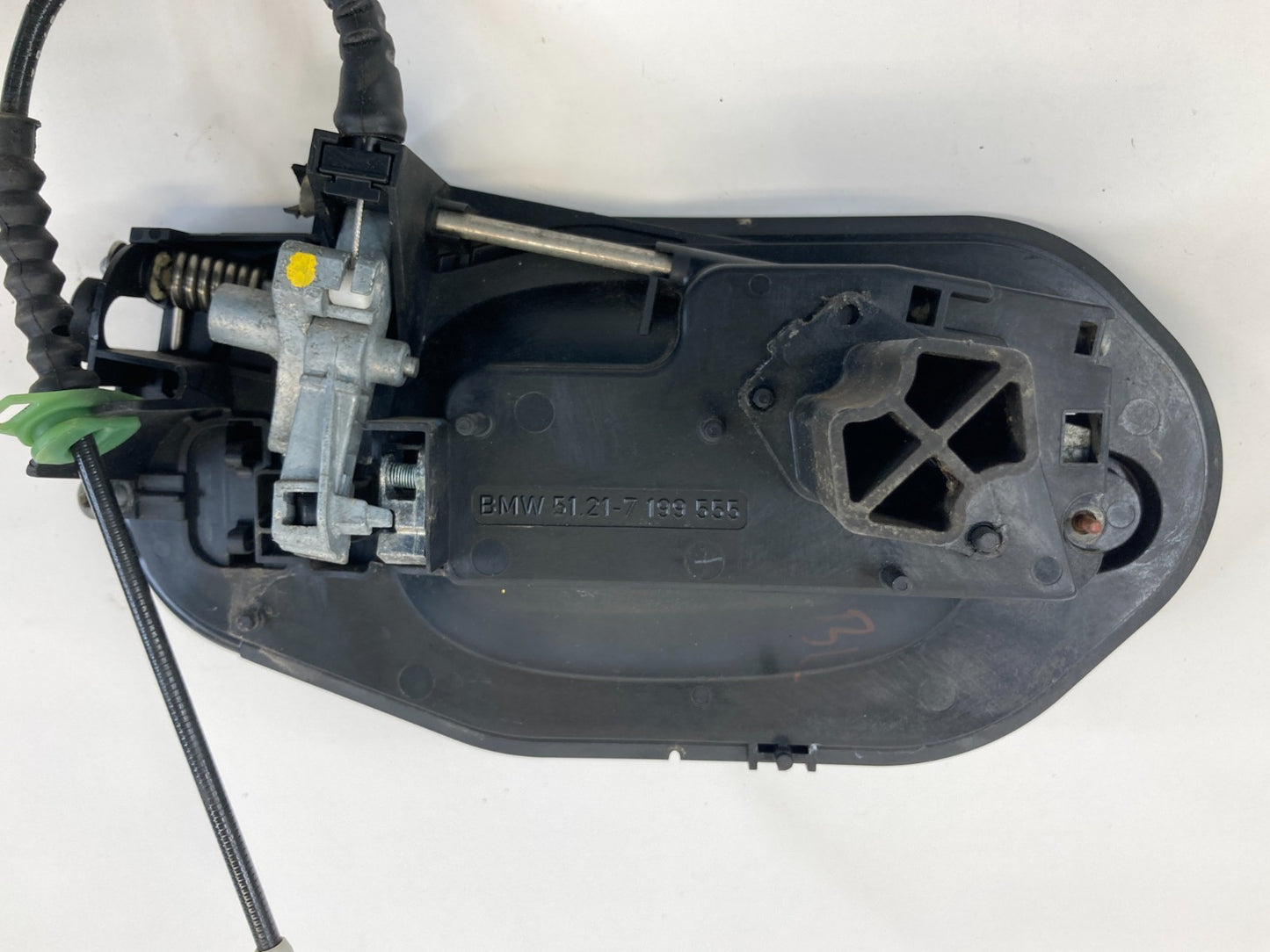 09 10 BMW 535i xDrive Rear Left Exterior Outside Door Handle 51.21-7-199-555 OEM