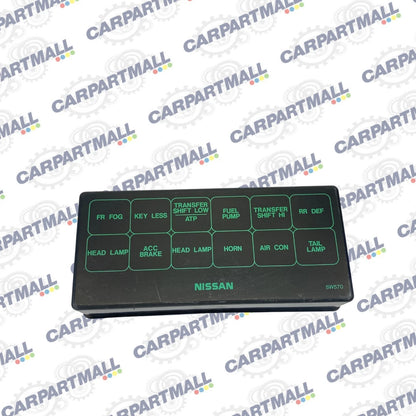2002 NISSAN PATHFINDER 3.5L V6 FUSE BOX RELAY BOX COVER TRIM PANEL OEM