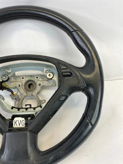 2007 2008 INFINITI G35 SEDAN STEERING WHEEL WITH SWITCHES BLACK LEATHER OEM