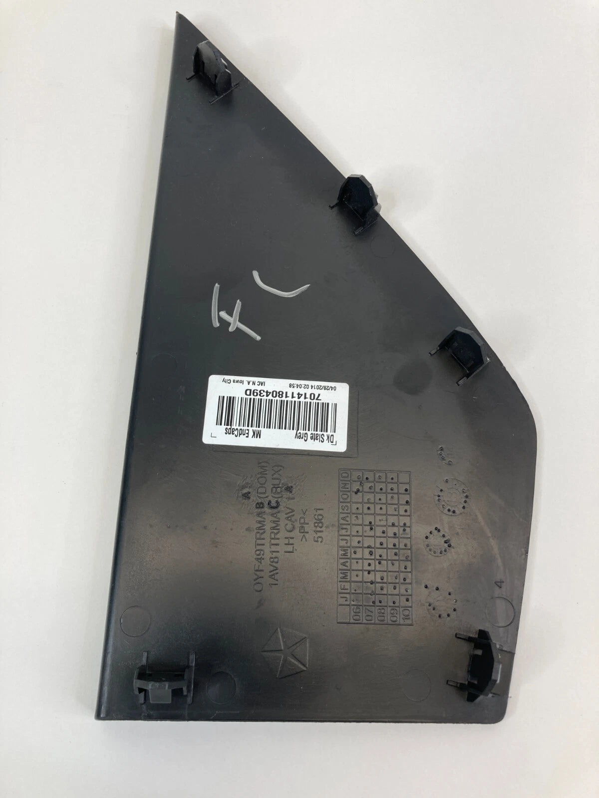 2007-2017 JEEP PATRIOT FRONT DRIVER LEFT SIDE DASH END CAP COVER TRIM OEM