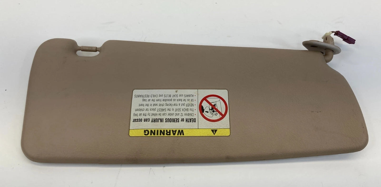 99 00 BMW 323I 01-05 325I LEFT DRIVER SIDE SUNVISOR SUN VISOR SHADE W/ MIRROR