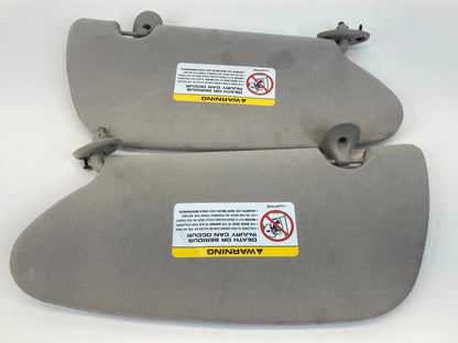 04 05 CHRYSLER PT CRUISER LH RH SIDE SUNVISOR VISOR SHADE PAIR SET W /CLIPS OEM