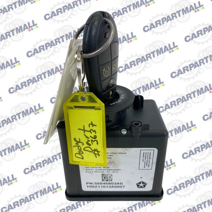 2013-2016 DODGE DART IGNITION SWITCH CONTROL RECEIVER NODE W/ KEY 56046803AG OEM