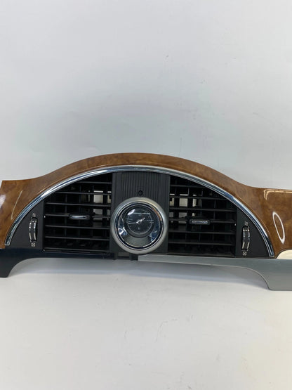 2008-2012 BUICK ENCLAVE CENTER DASH TRIM BEZEL W CLOCK& AIR VENT GRILLE 25913302