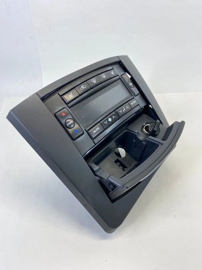 2003-2006 CADILLAC CTS HEATED CLIMATE CONTROL PANEL STORAGE W/POWER OUTLET OEM