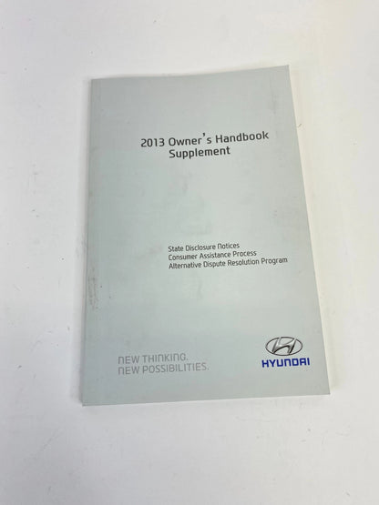 2013 HYUNDAI SANTA FE SPORT OWNER'S GUIDE MANUAL BOOK INFORMATION SET W/ CASE