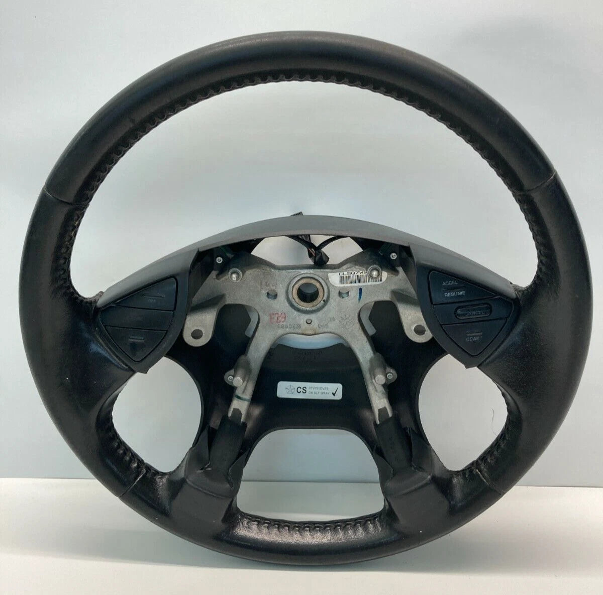 2004-2008 CHRYSLER PACIFICA STEERING WHEEL W/ CRUISE CONTROL LEATHER 0TV751DVAE