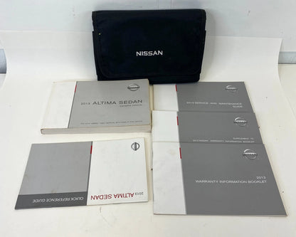 2013 NISSAN ALTIMA SEDAN OWNERS MANUAL INFORMATION GUIDE BOOK SET WITH CASE OEM