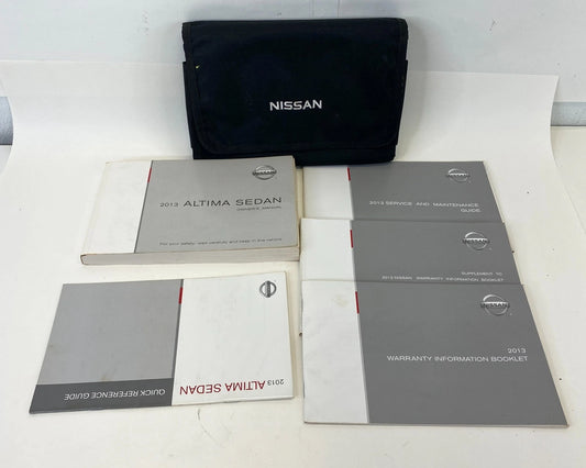 2013 NISSAN ALTIMA SEDAN OWNERS MANUAL INFORMATION GUIDE BOOK SET WITH CASE OEM