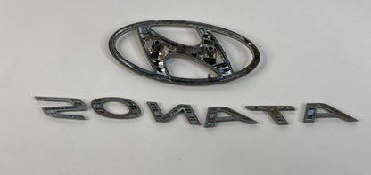 2011-2013 HYUNDAI SONATA REAR TRUNK LID NAMEPLATE LETTERS EMBLEM LOGO SET OEM