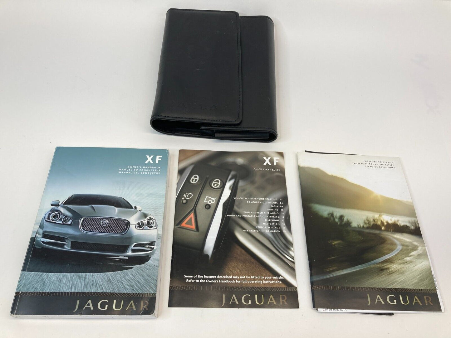 2009 Jaguar XF Owners Manual Warranty Information Guide Set Book w/ Case OEM