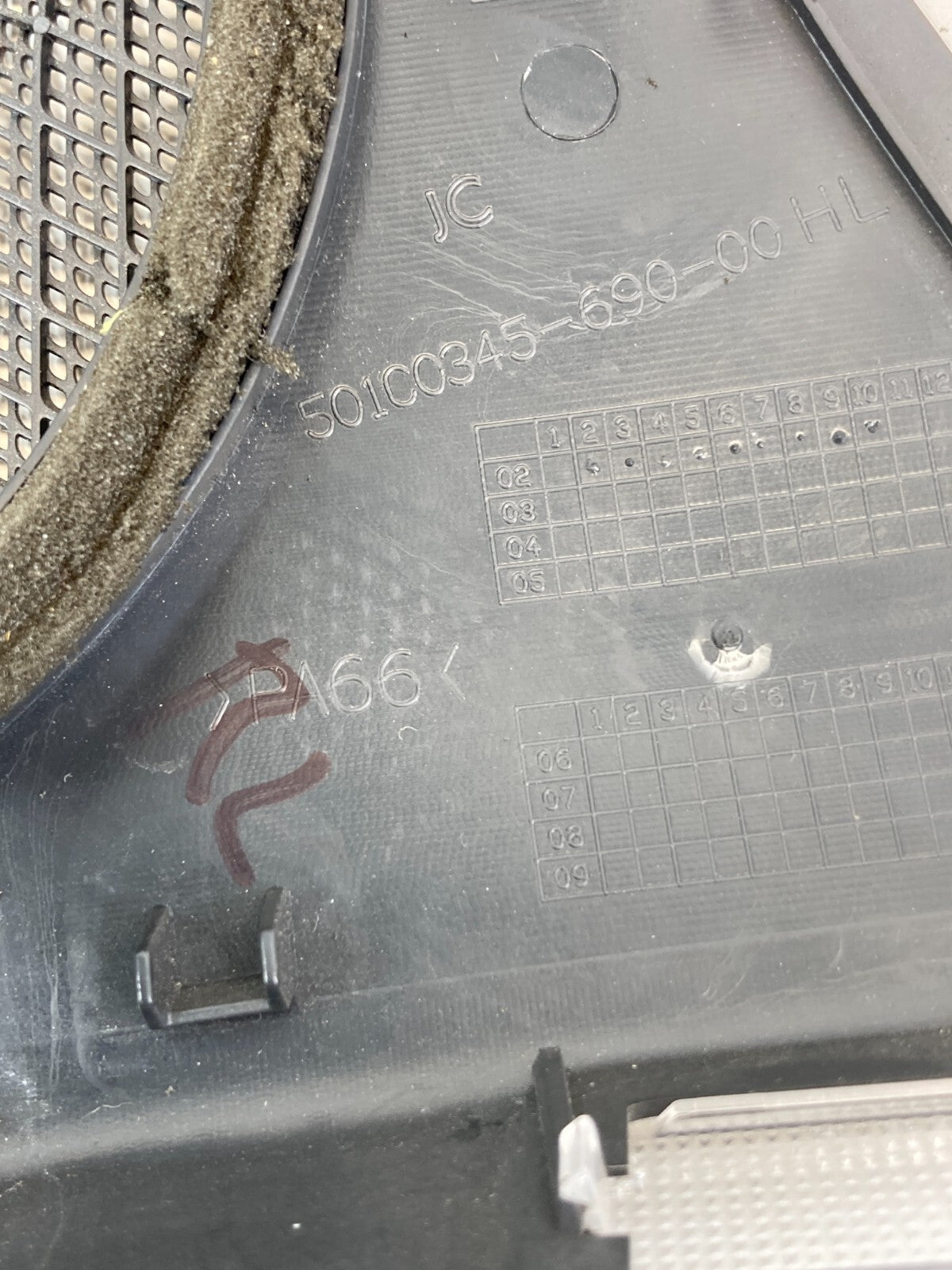 03-09 Mercedes Benz E350 Rear Left Door Panel Speaker Grille Cover A2117370588