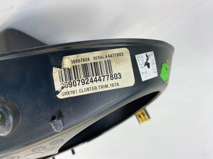 06-10 PONTIAC G6 DASH SPEEDOMETER CLUSTER BEZEL & STEERING COLUMN COVER TRIM OEM