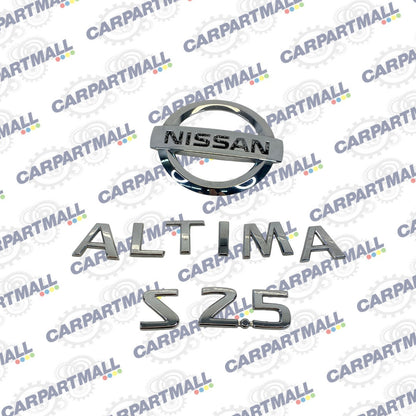 2007-2012 Nissan Altima Sedan Rear Deck Lid Nameplate Emblem Badge Logo "S 2.5"