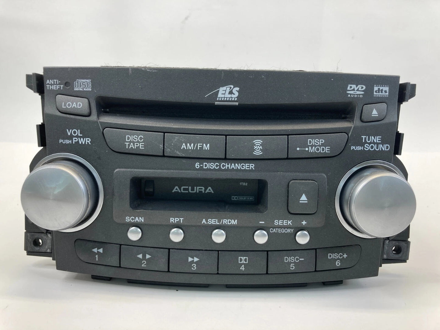 05-06 ACURA TL RADIO STEREO RECEIVER 6 DISC CD PLAYER TAP DECK 39100-SEP-A010