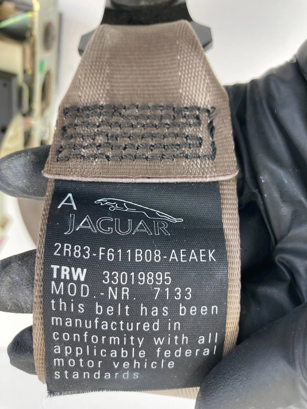 2003 2004 JAGUAR S-TYPE FRONT RIGHT PASSENGER SEAT BELT RETRACTOR ASSEMBLY OEM