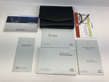 2013 Hyundai Sonata Owner's Manual Maintenace Handbook Supplement Book w/ Case