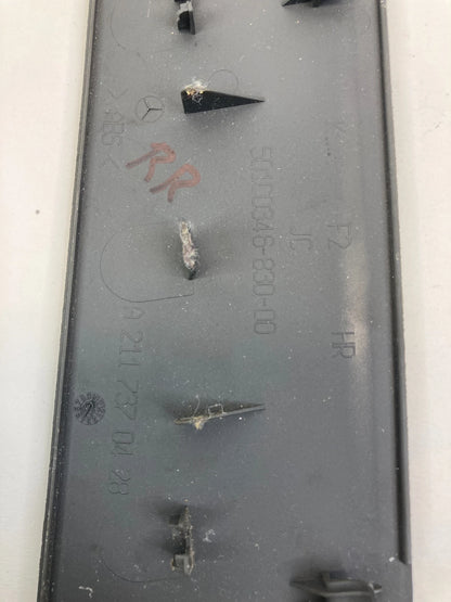 03-09 MERCEDES BENZ E320 REAR RIGHT DOOR ARMREST COVER BEZEL TRIM A2117370428