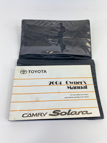 2004 Toyota Camry Solara Owner's Manual Guide Book w/ Case OEM