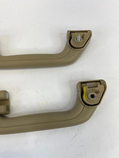 2005-2007 HONDA ODYSSEY INTERIOR REAR ROOF GRAB HANDLE BAR PAIR SET BEIGE OEM