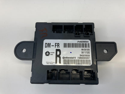 08-16 Chrysler Town & Country Front Passenger Door Control Module 05026860AE OEM