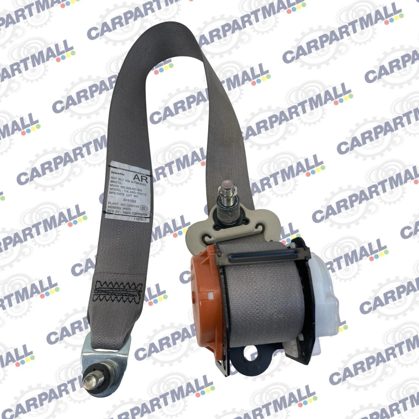 2011-2017 Nissan Quest Third Row Right Side Seat Belt Retractor TK-AB0-G2510 OEM