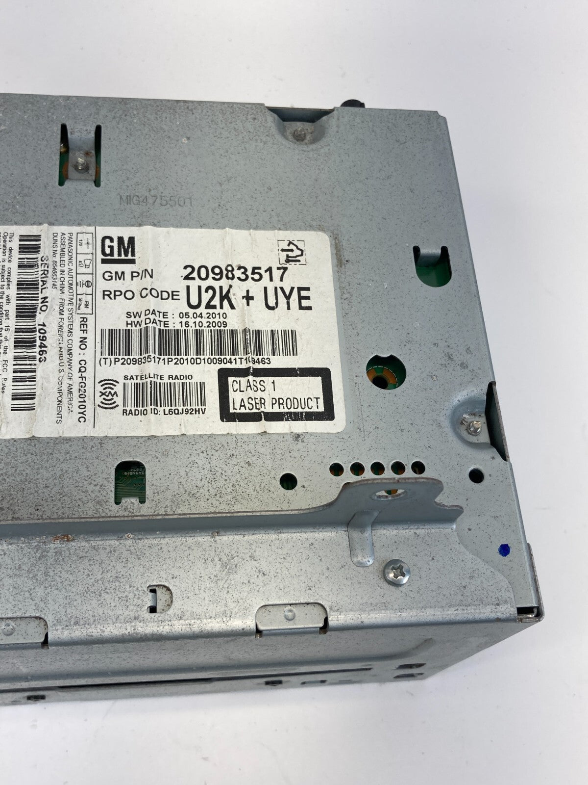 2011 11 Buick Regal AM/FM Radio CD Disc Player Receiver 20983517 OEM