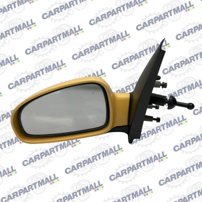 2004 2005 CHEVROLET AVEO LEFT DRIVER SIDE VIEW MANUAL DOOR MIRROR YELLOW LH OEM